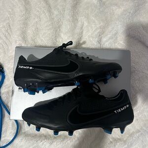 Nike Tiempo Men's Black Soccer Cleats